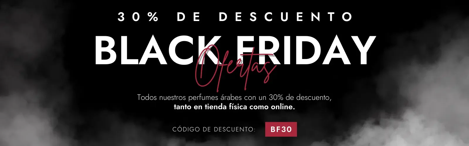 Banner web Black Friday - Perfumes Árabes Barcelona (Desktop)